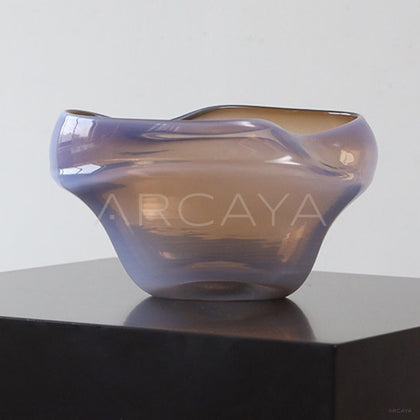 Glazed Glass Footed Fruit Bowl - main