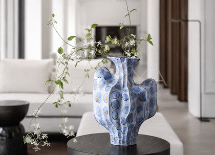 Handmade Irregular Ceramic Vase Boxi - scene