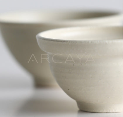 Amu Collab Rice Glaze Plain Ceramic Bowl - scene