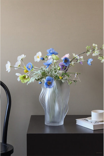 Clear Glass Hydroponic Vase Modern - scene