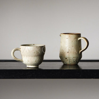 Amu Collab Vintage Stoneware Handled Coffee Mug - main