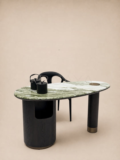 Daze Snow Mountain Jade Stone Small Tea Table - scene