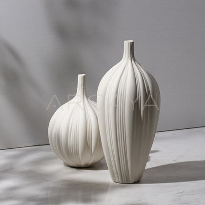 New Chinese Bisque Large White Vase - main