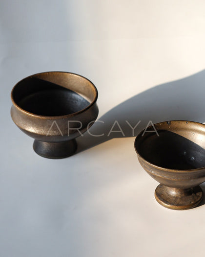 Amu Collab Vintage Footed Ceramic Bowl - scene