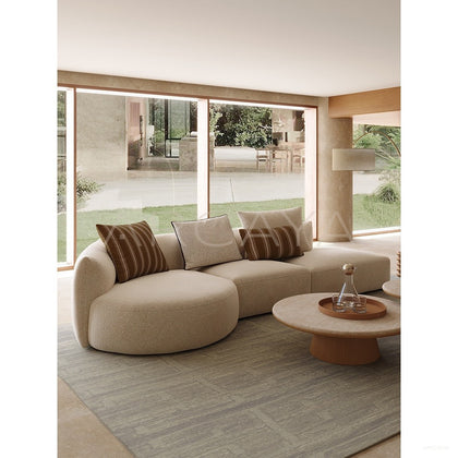 Naturalist Curved Sofa - scene