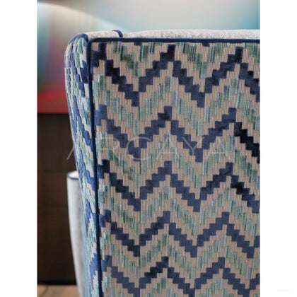 Geometric Textured Art Single Chair - scene