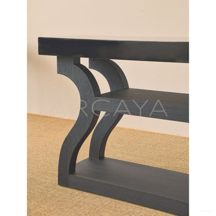 Old Money Oak Entryway Rack — Console - scene