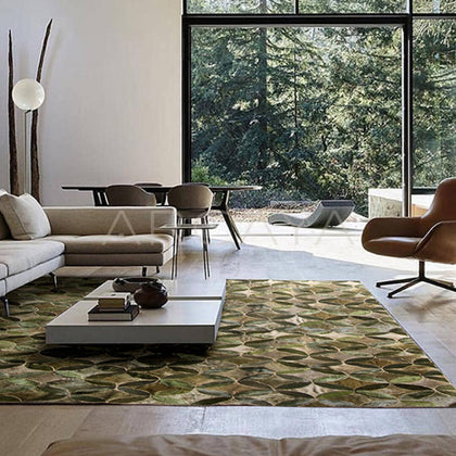 Durable Cowhide Rug - scene