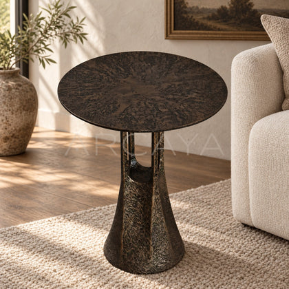 Hand Forged Textured Coffee Table - scene