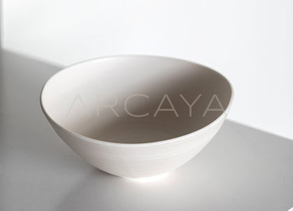 Amu Collab White Conical Salad Bowl - scene