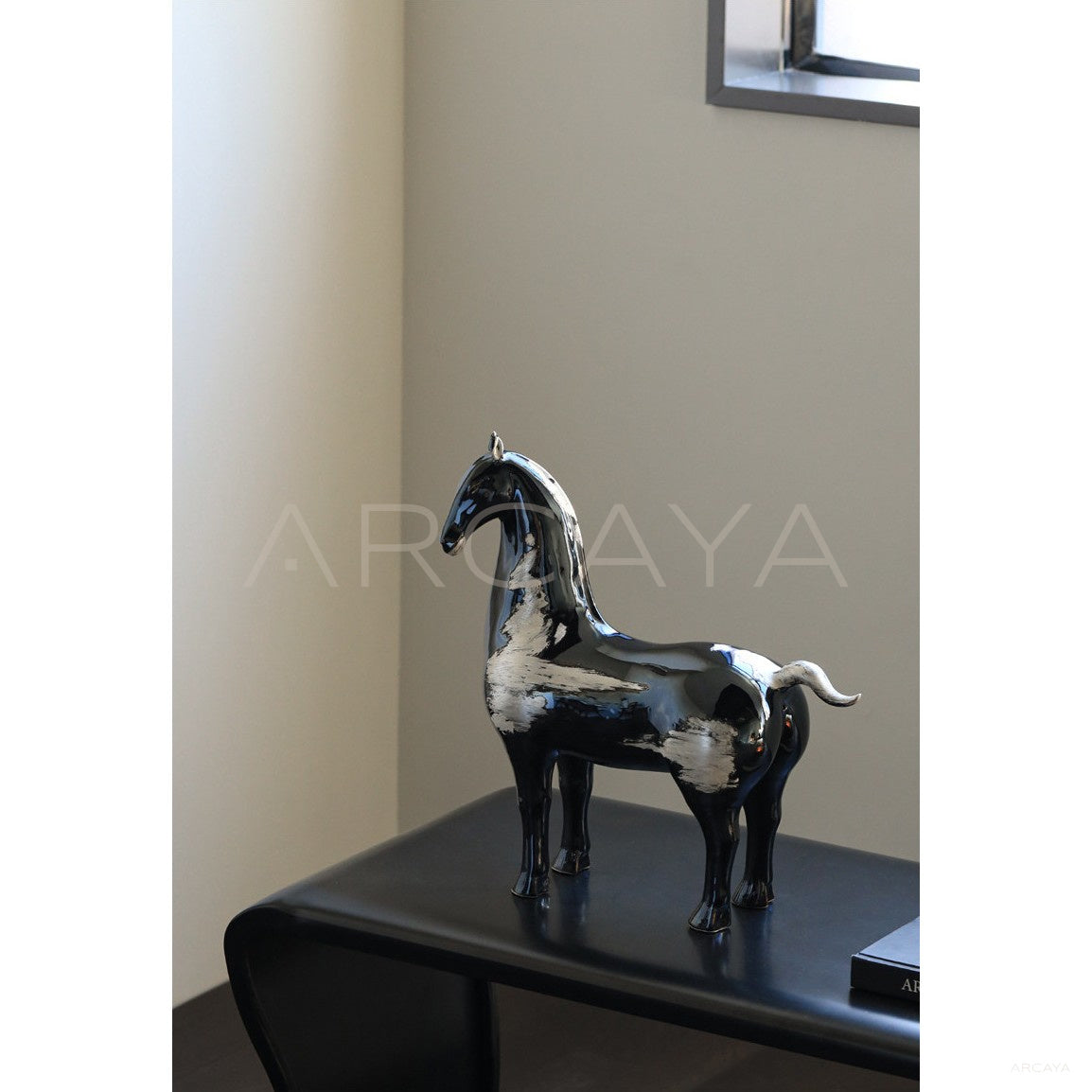 Ceramic Tang Horse Ornament in detail