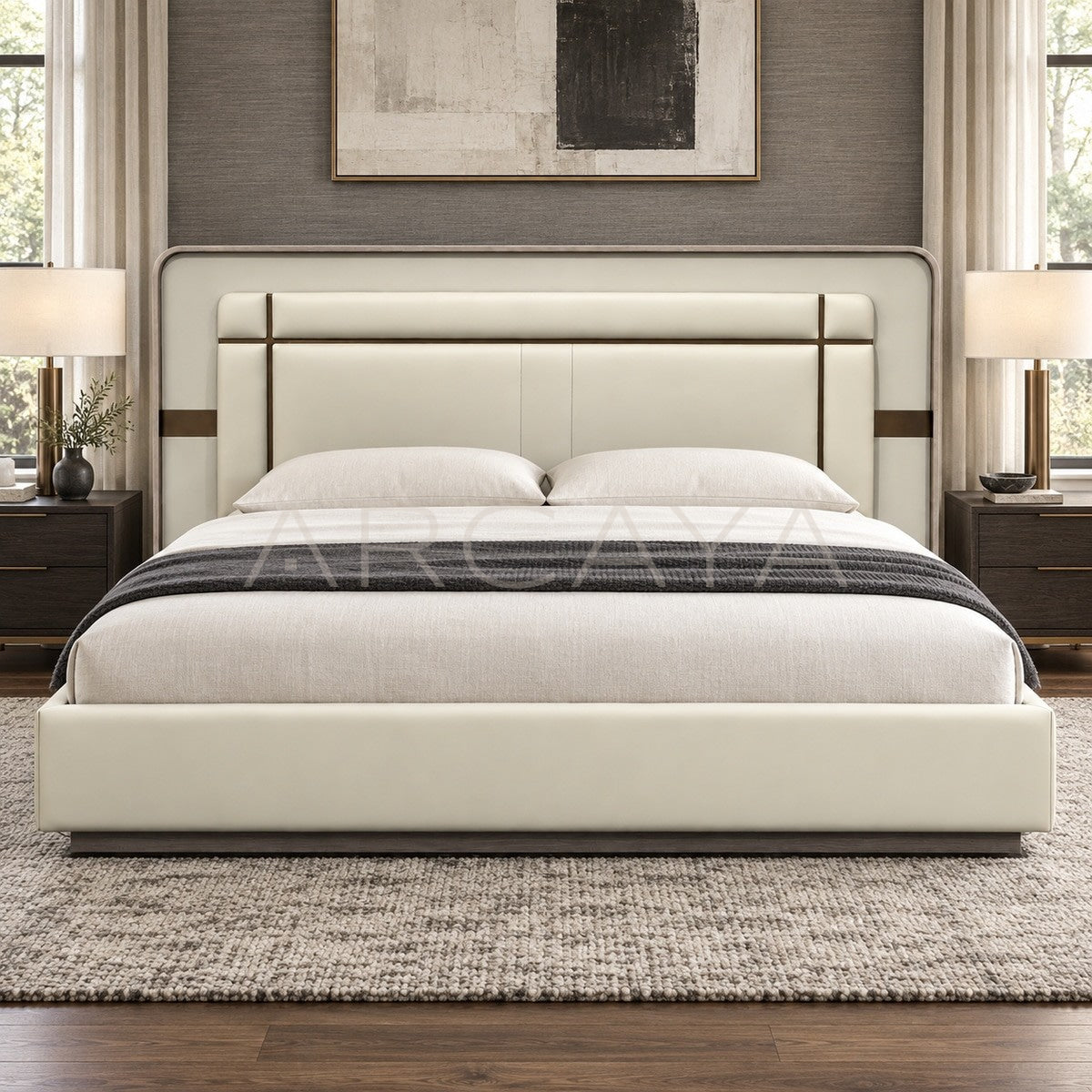 Upholstered Double Bed - main