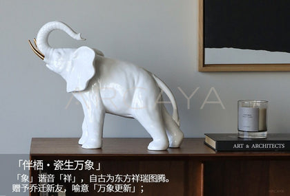 Ceramic Elephant Ornament - scene