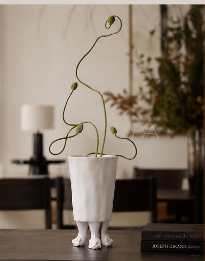 Handmade Art Sculpture Ceramic Vase - scene