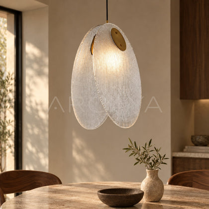 Clear Flower Leaf Pendant Light 54113 - main
