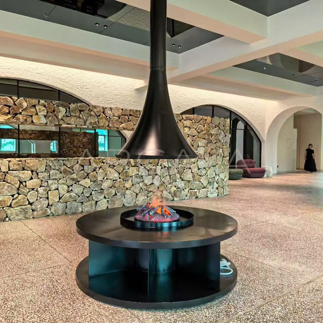 Hanging Electric Platform Fireplace - main