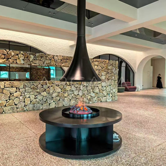Hanging Electric Platform Fireplace - main
