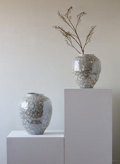 Jingdezhen Wabi Sabi Large Floor Jar Vase - scene