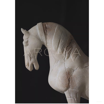 Faux Jade Horse Sculpture - scene