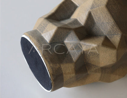 Handmade 3D Angular Ceramic Vase - scene