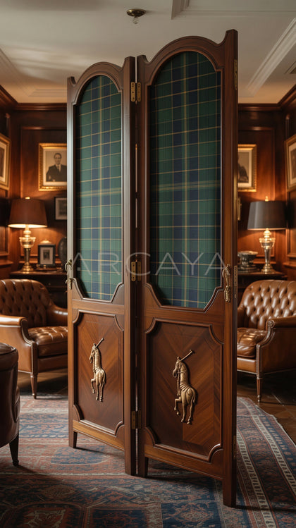 British Wooden Folding Screens - scene