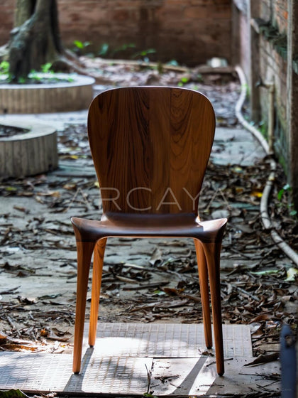 Teak Chair Light And Shadow - scene