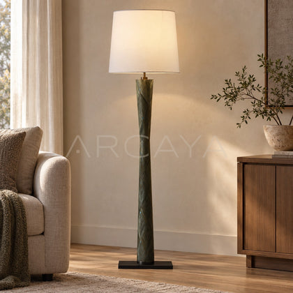 Green Prism Fabric Shade Floor Lamp 95334 - main