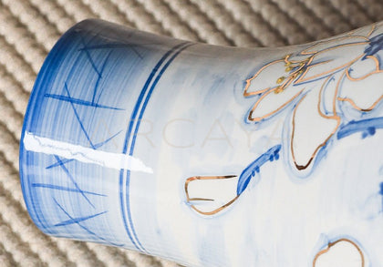 Jingdezhen Blue White Porcelain Vase Song Style - scene