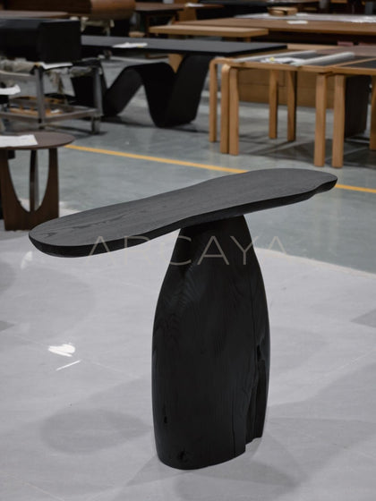Black Entryway Console Table - scene