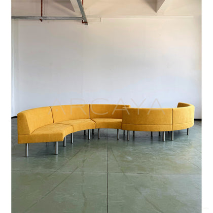 Curved Corner Sofa - scene