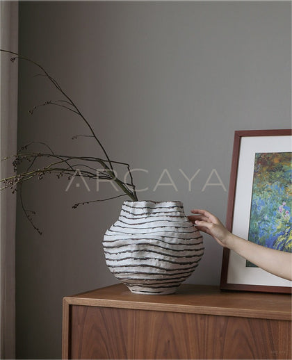 Wabi Sabi Jingdezhen Designer Art Vase - scene
