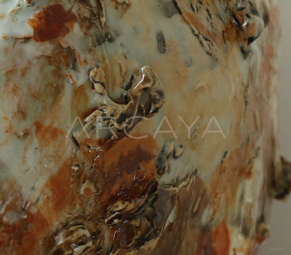 Large Floor Wabi Sabi Jar Vase - scene