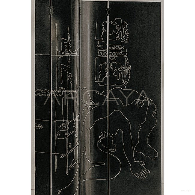 Mid Century Statement Folding Screen in detail