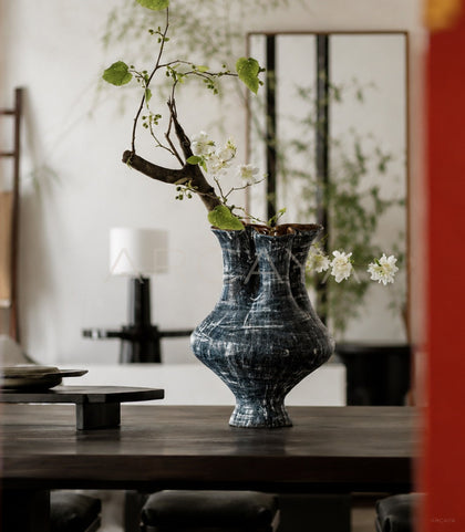 Dadan Three Neck Ceramic Vase - scene