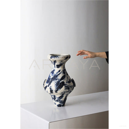 Dadan Jingdezhen Large Chinese Art Vase - scene