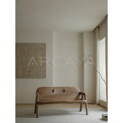 Weathered Wood Tree Chair - scene