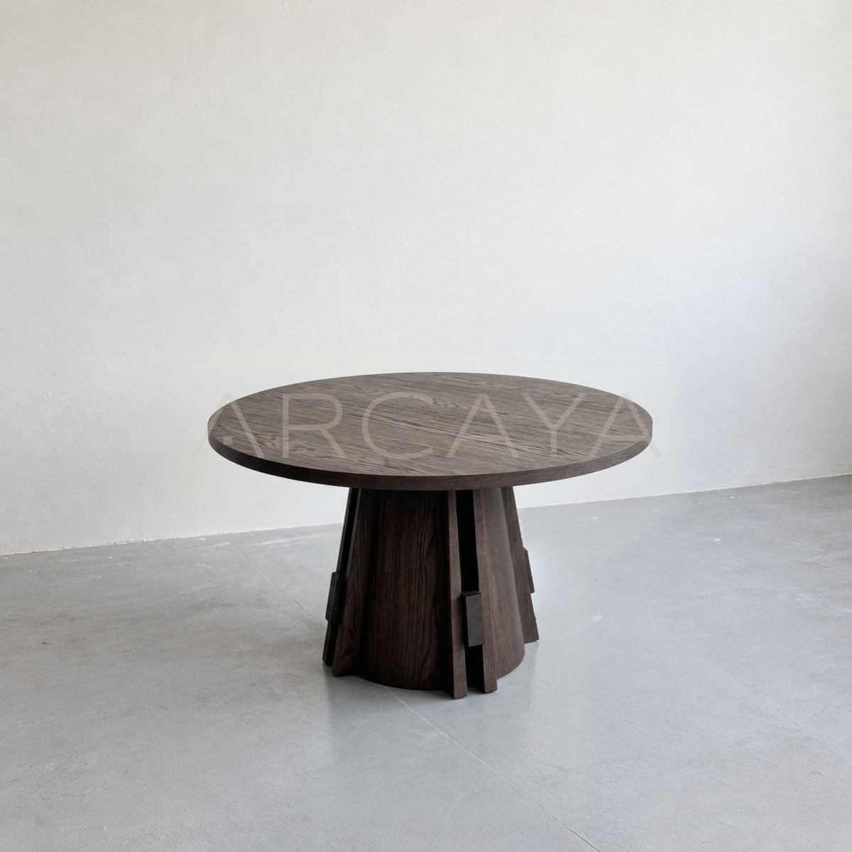 Oak Round Dining Table Custom - main