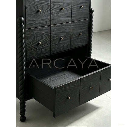 Hawser Oak Tall Dresser — Storage - scene