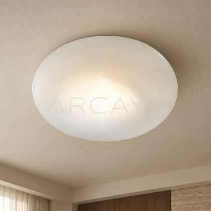 White Saucer Ceiling Light 96065 - main