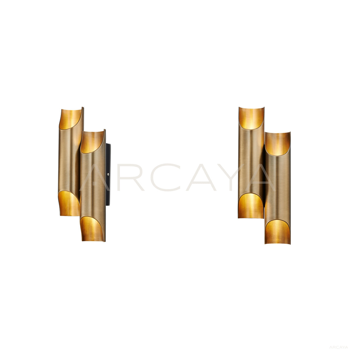 Double Metal Cylinder Wall Light 20511 in detail