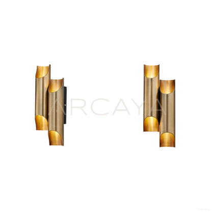 Double Metal Cylinder Wall Light 20511 - scene