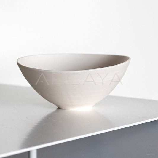 Amu Collab White Conical Salad Bowl - main