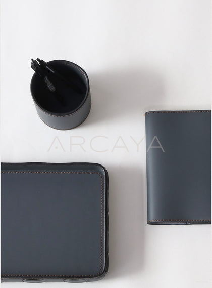 Leather Pen Holder Desk Organizer - scene