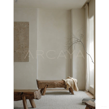 Weathered Wood Tree Stool - scene