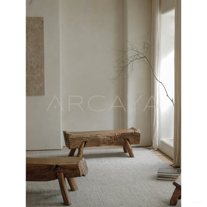 Weathered Wood Tree Stool - scene