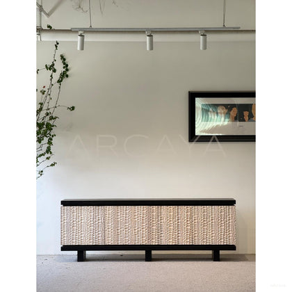 Hammered Solid Wood Storage Cabinet - scene
