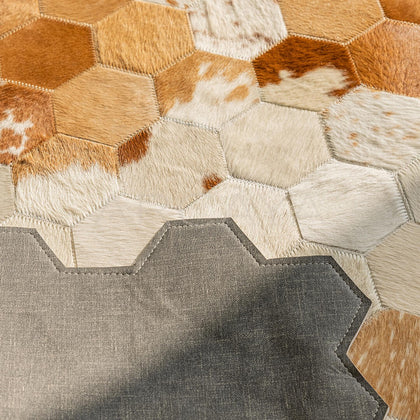 Stain Resistant Cowhide Rug - scene