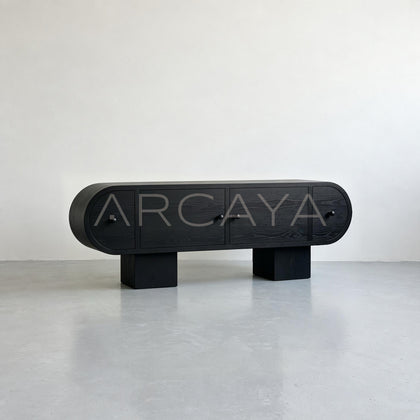 Black Curved Sideboard - main