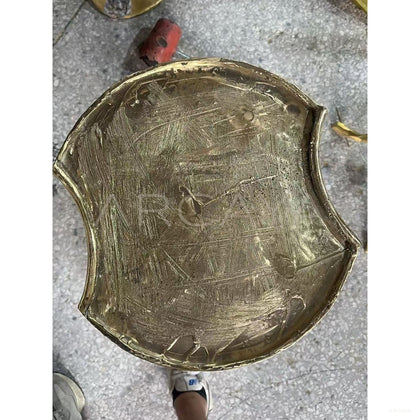 Hand Forged Brass Small Side Table - scene