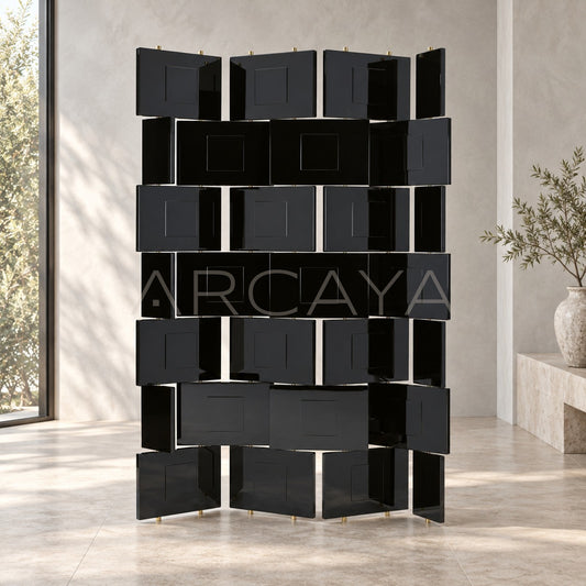 Lacquer Brick Art Folding Screen - main